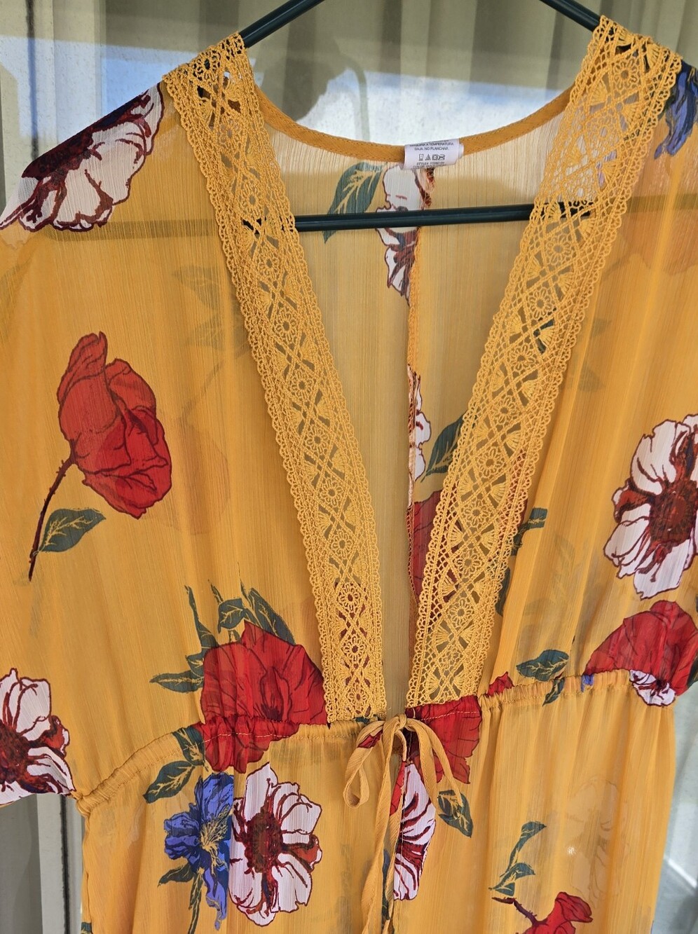Time and Tru Floral Festival Cover-Up One Size